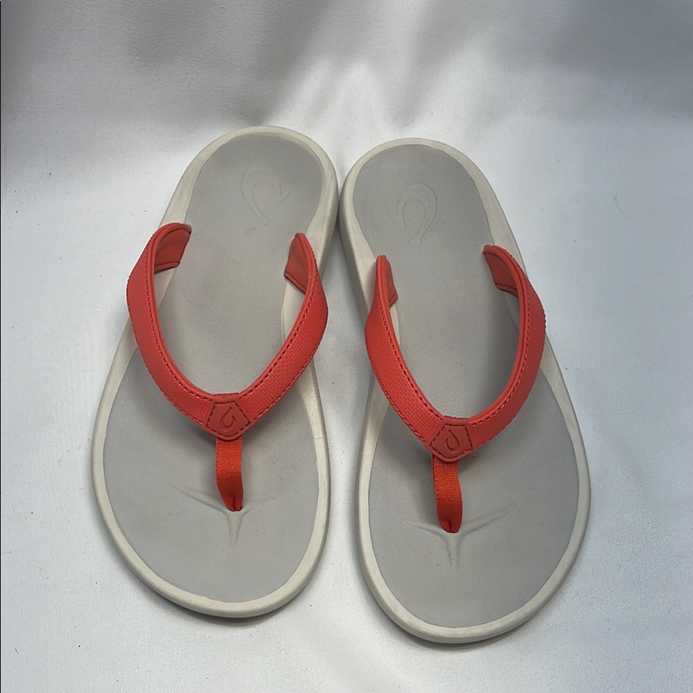 OluKai Women's Sandals - Coral and Gray